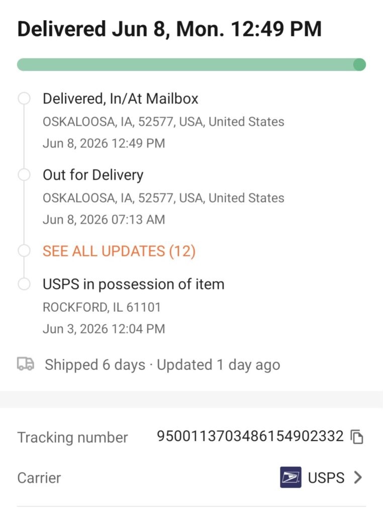 Additional anxiety and sleep delivery record